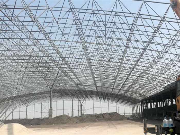 肇庆钢厂料仓网架工程